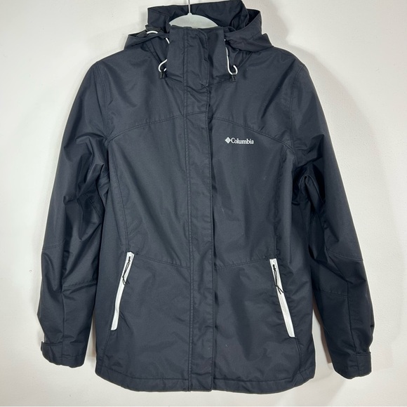 Columbia Jackets & Blazers - Columbia Women's Black Removable Hood Utility Sport Omni-Tech Jacket Size M